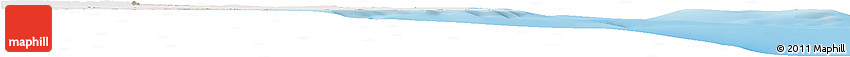 Shaded Relief Horizon Map of Dar-Es-Salaam, single color outside