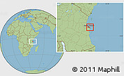 Savanna Style Location Map of Dar-Es-Salaam