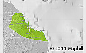 Physical Map of Dar-Es-Salaam, lighten, desaturated
