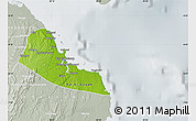Physical Map of Dar-Es-Salaam, lighten, semi-desaturated