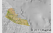 Satellite Map of Dar-Es-Salaam, lighten, desaturated
