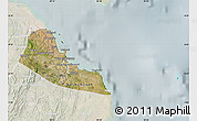 Satellite Map of Dar-Es-Salaam, lighten
