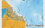 Satellite Map of Dar-Es-Salaam, political outside