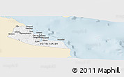 Classic Style Panoramic Map of Dar-Es-Salaam, single color outside