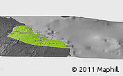 Physical Panoramic Map of Dar-Es-Salaam, darken, desaturated