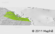 Physical Panoramic Map of Dar-Es-Salaam, lighten, desaturated