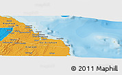 Political Panoramic Map of Dar-Es-Salaam