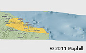 Savanna Style Panoramic Map of Dar-Es-Salaam