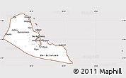 Classic Style Simple Map of Dar-Es-Salaam, cropped outside