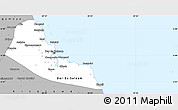 Gray Simple Map of Dar-Es-Salaam