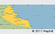 Savanna Style Simple Map of Dar-Es-Salaam