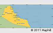 Savanna Style Simple Map of Dar-Es-Salaam, single color outside