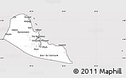 Silver Style Simple Map of Dar-Es-Salaam, cropped outside