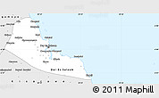 Silver Style Simple Map of Dar-Es-Salaam