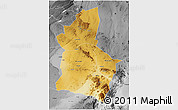 Physical 3D Map of Dodoma, desaturated