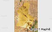 Physical 3D Map of Dodoma, satellite outside