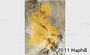 Physical 3D Map of Dodoma, semi-desaturated