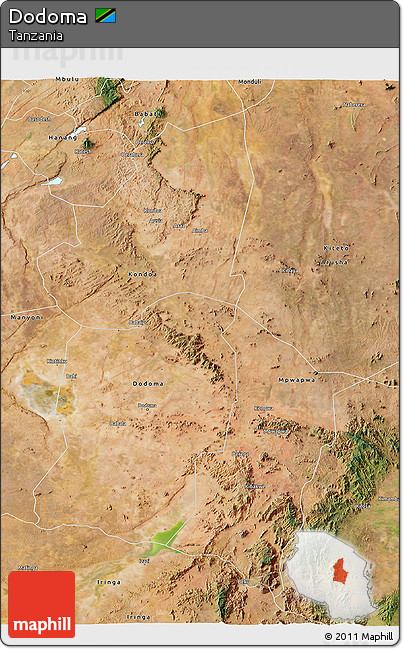 Satellite 3D Map of Dodoma