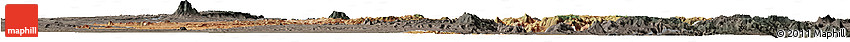 Satellite Horizon Map of Dodoma, darken, semi-desaturated