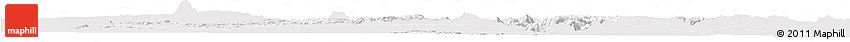 Silver Style Horizon Map of Dodoma, single color outside