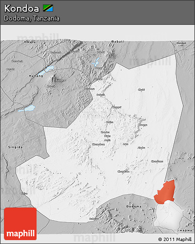 Gray 3D Map of Kondoa