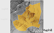 Physical 3D Map of Kondoa, desaturated