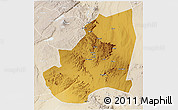 Physical 3D Map of Kondoa, lighten