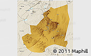 Physical 3D Map of Kondoa, shaded relief outside