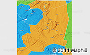 Political 3D Map of Kondoa