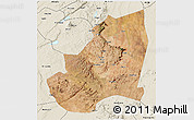 Satellite 3D Map of Kondoa, shaded relief outside