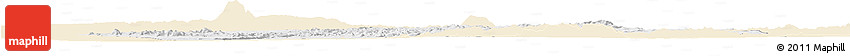 Classic Style Horizon Map of Kondoa, single color outside