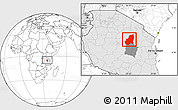 Blank Location Map of Kondoa, highlighted country, highlighted parent region