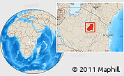 Shaded Relief Location Map of Kondoa
