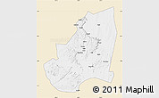 Classic Style Map of Kondoa, single color outside