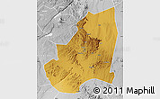 Physical Map of Kondoa, lighten, desaturated