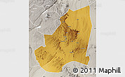 Physical Map of Kondoa, lighten, semi-desaturated