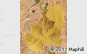 Physical Map of Kondoa, satellite outside