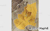 Physical Map of Kondoa, semi-desaturated