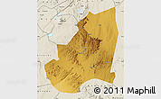 Physical Map of Kondoa, shaded relief outside
