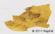 Physical Panoramic Map of Kondoa, cropped outside