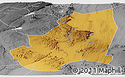 Physical Panoramic Map of Kondoa, desaturated