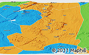 Political Panoramic Map of Kondoa