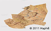 Satellite Panoramic Map of Kondoa, cropped outside