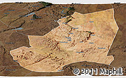 Satellite Panoramic Map of Kondoa, darken