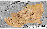 Satellite Panoramic Map of Kondoa, desaturated