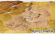 Satellite Panoramic Map of Kondoa, physical outside