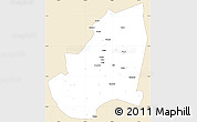 Classic Style Simple Map of Kondoa, single color outside