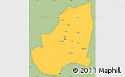 Savanna Style Simple Map of Kondoa, cropped outside