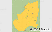 Savanna Style Simple Map of Kondoa, single color outside