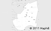 Silver Style Simple Map of Kondoa